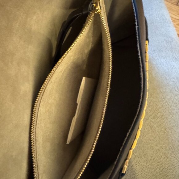 Victoria Beckham Chain Bag with Strap In Black Leather (Retail $1590) - Picture 6 of 12